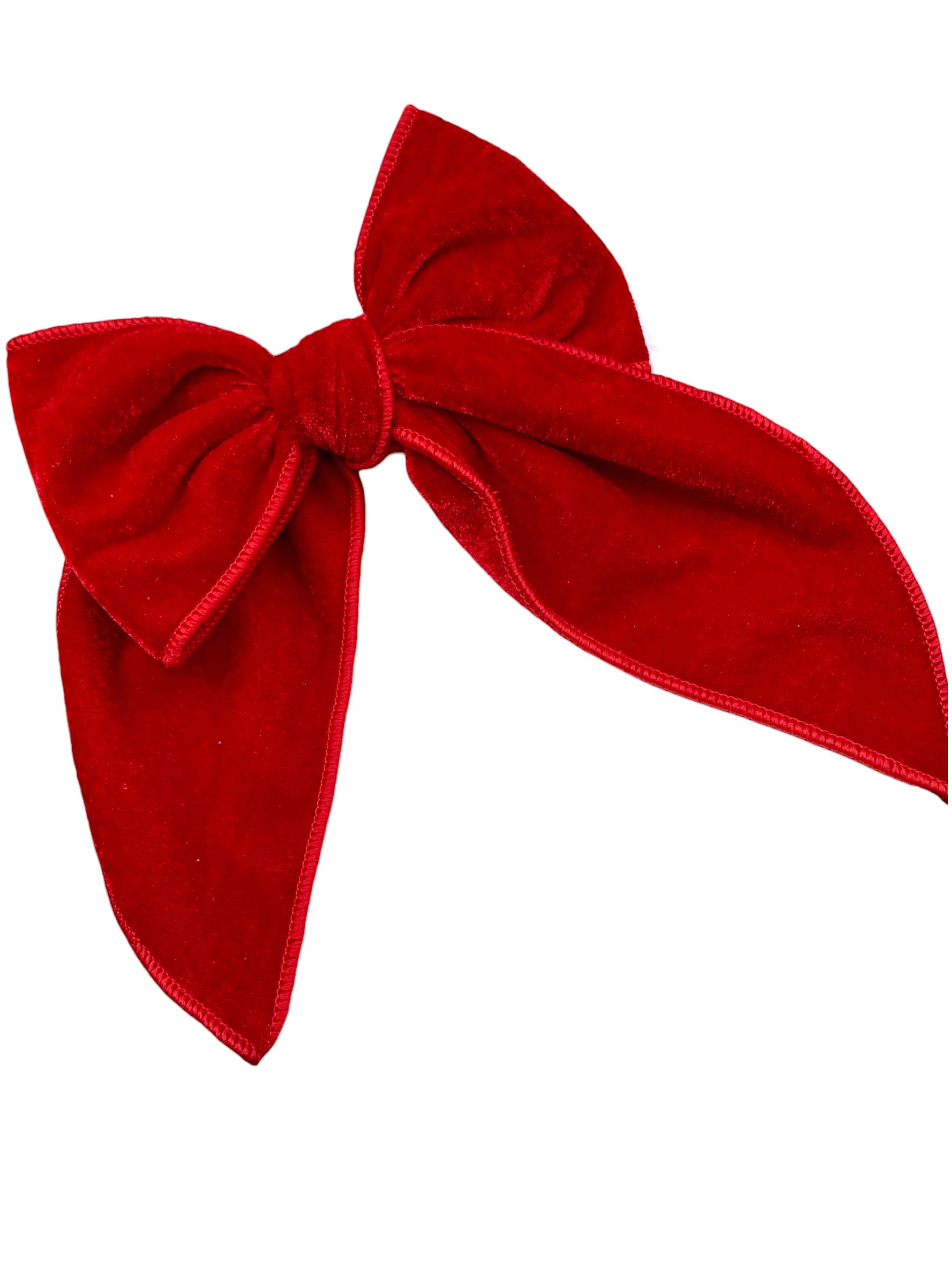 Red Pearl Embroidery Hair Velvet Bow, Size: 8 Inches at Rs 249/piece in  Saharanpur