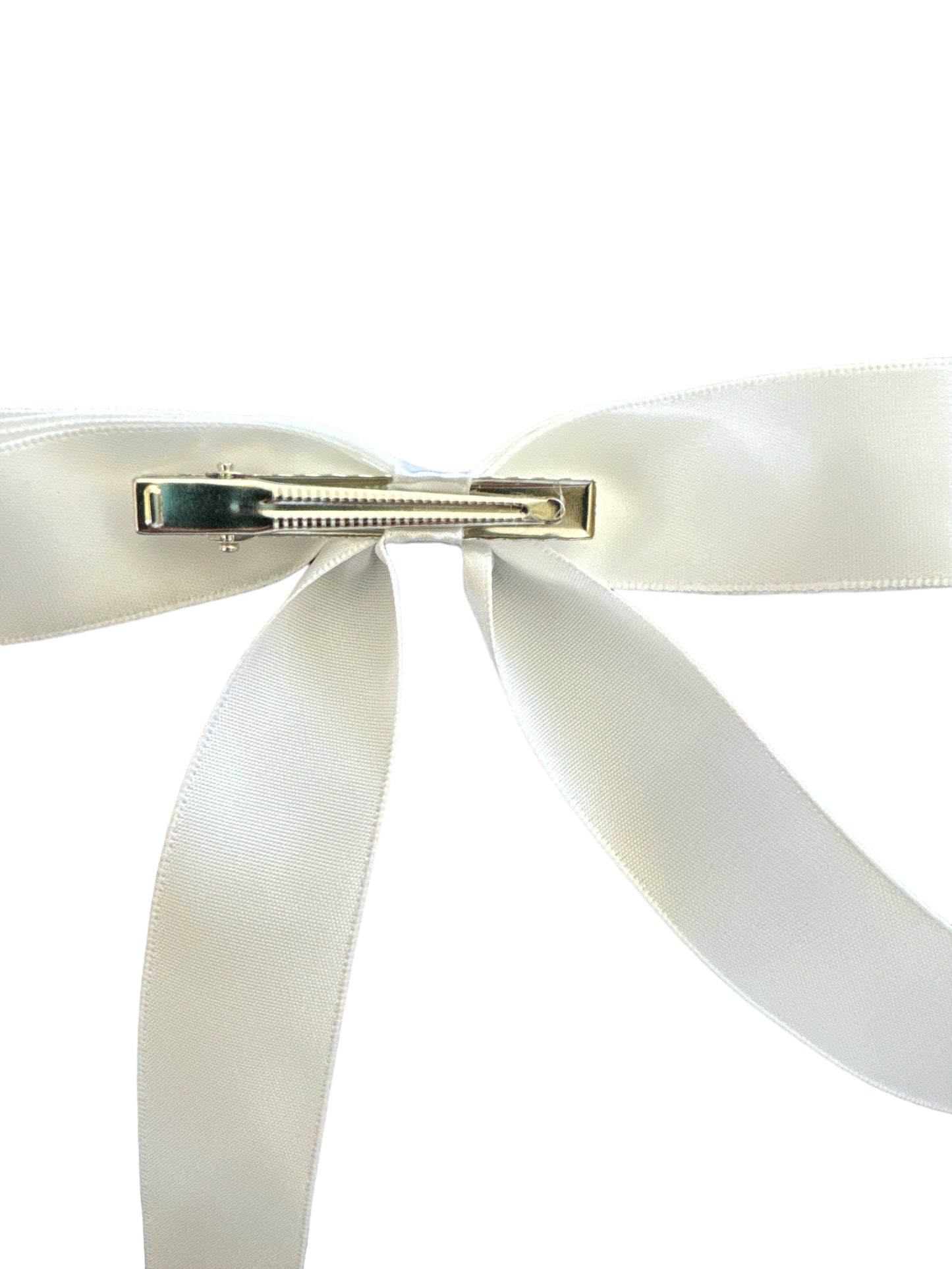 Satin Bow with Alligator Clip