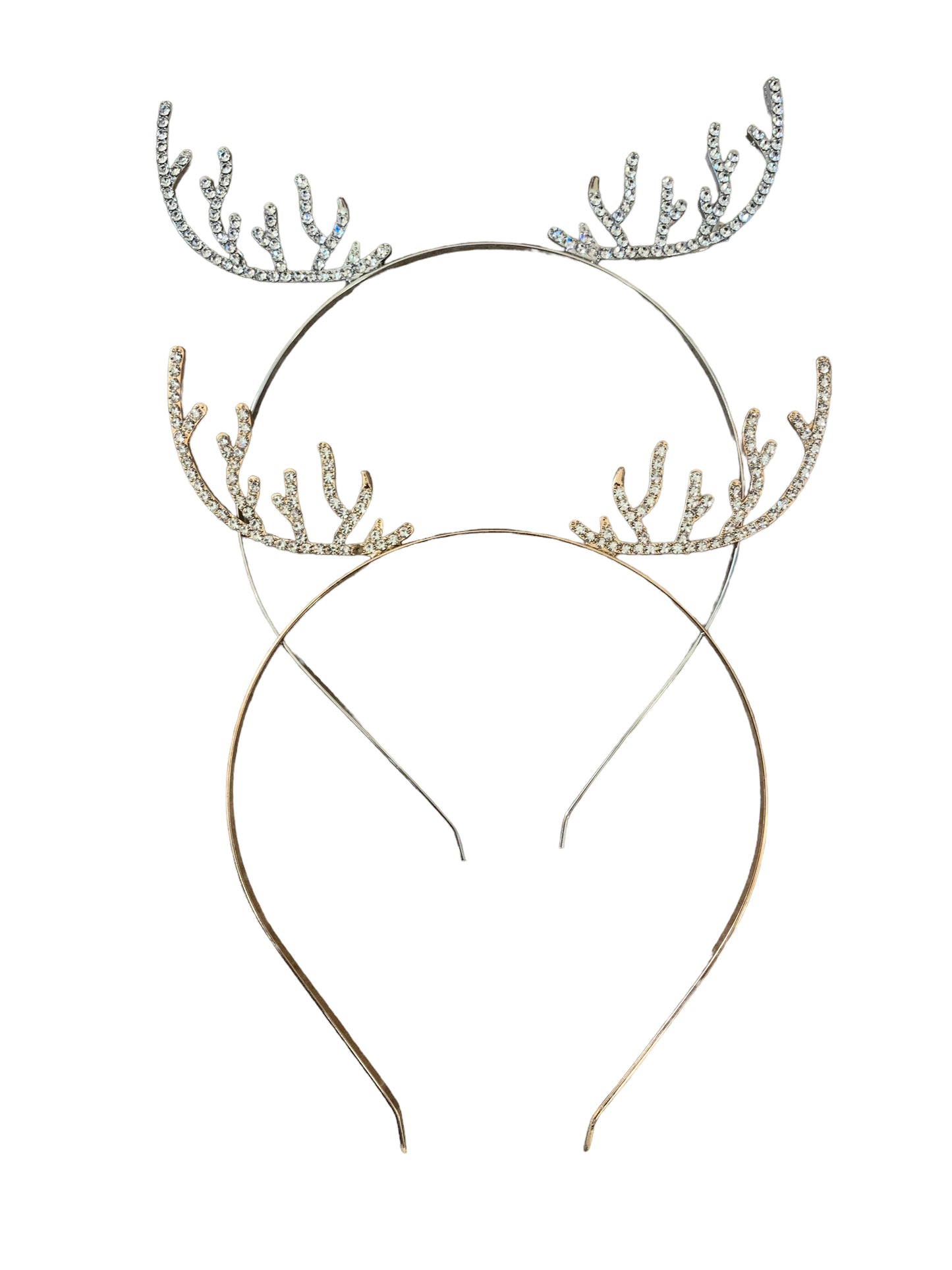 Silver Reindeer Headband