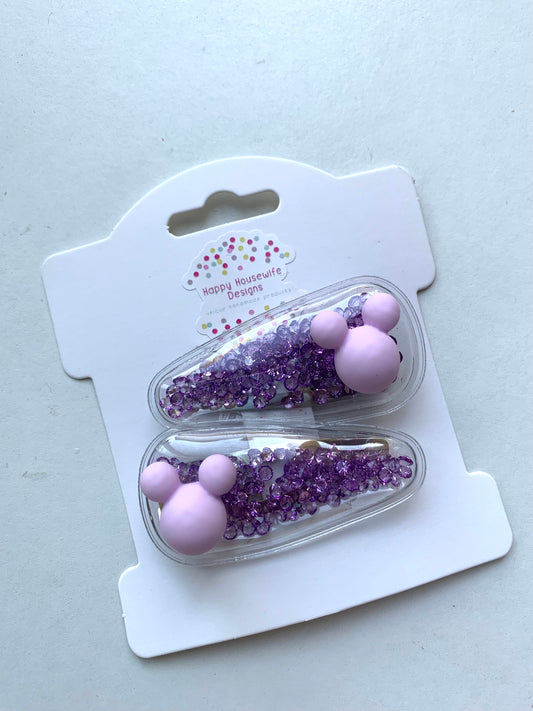 Glitter Mouse Snap Clip Collection
