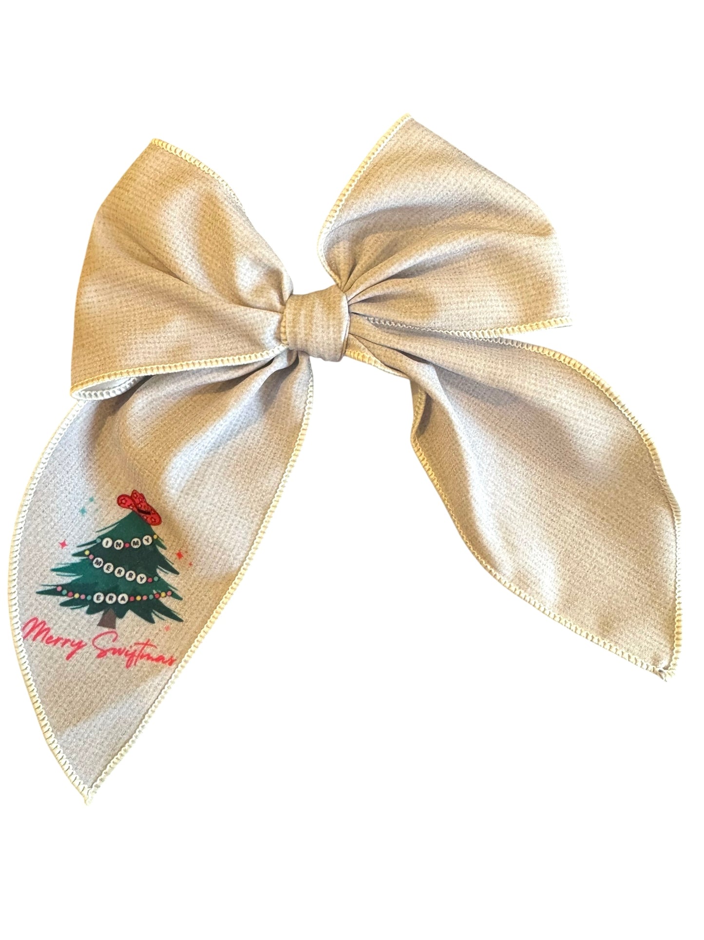 White Swiftmas Hair Bows