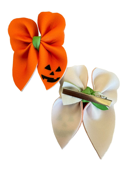 Pumpkin Bubble Hair Bows