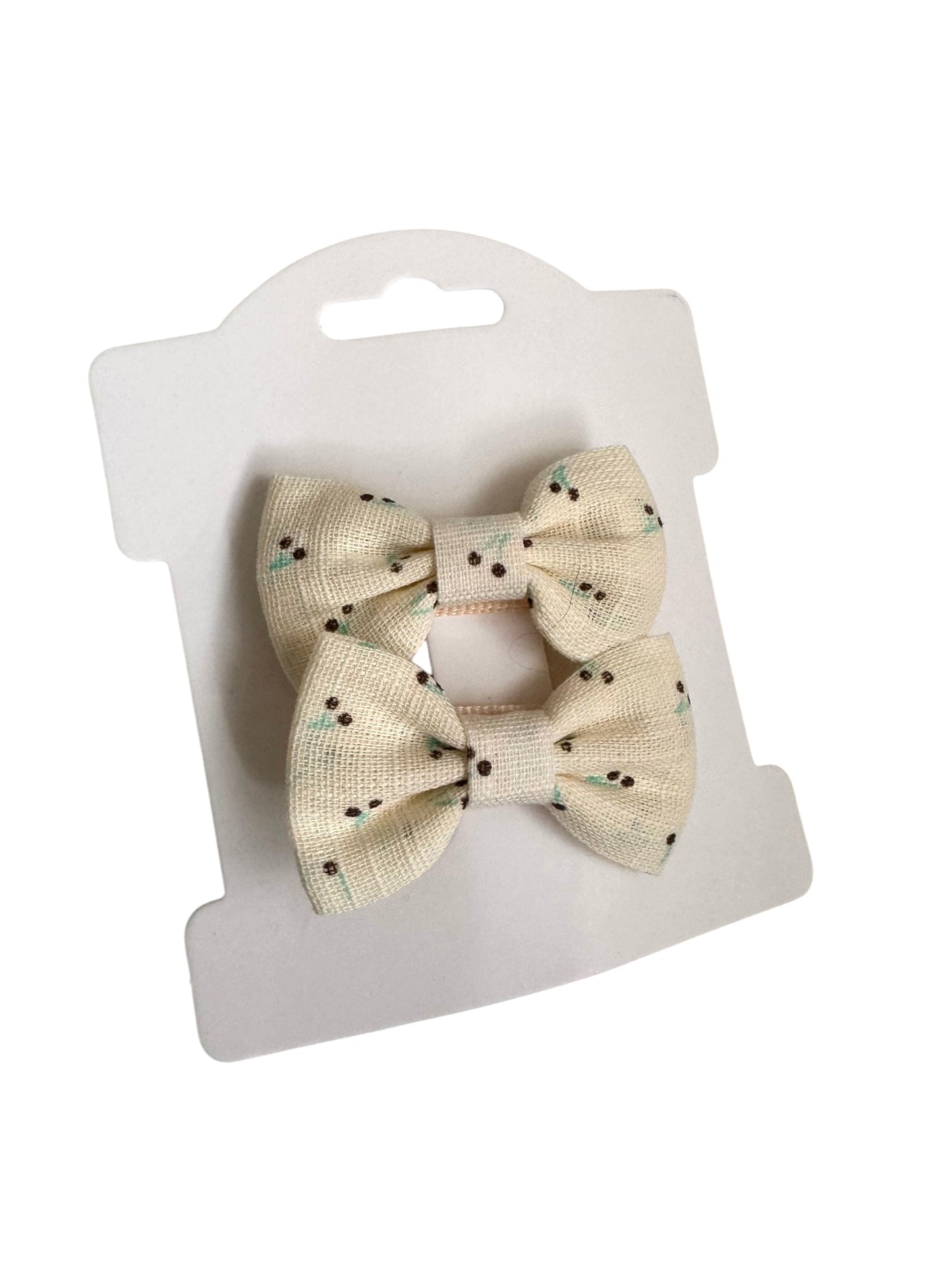 *Mini Linen Baby Clips