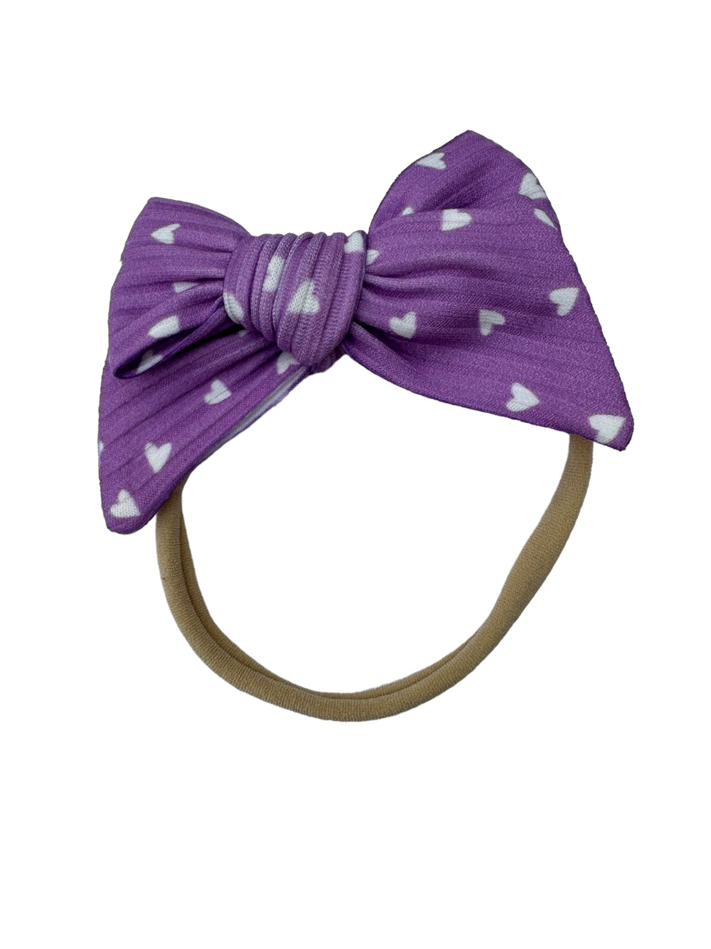 *Purple Heart Hair Bow