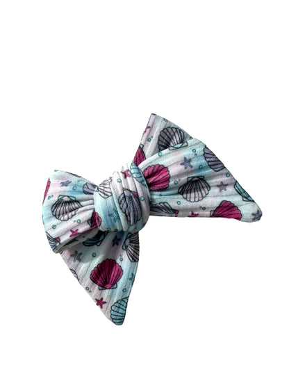 Ombre Seashells Hair Bows