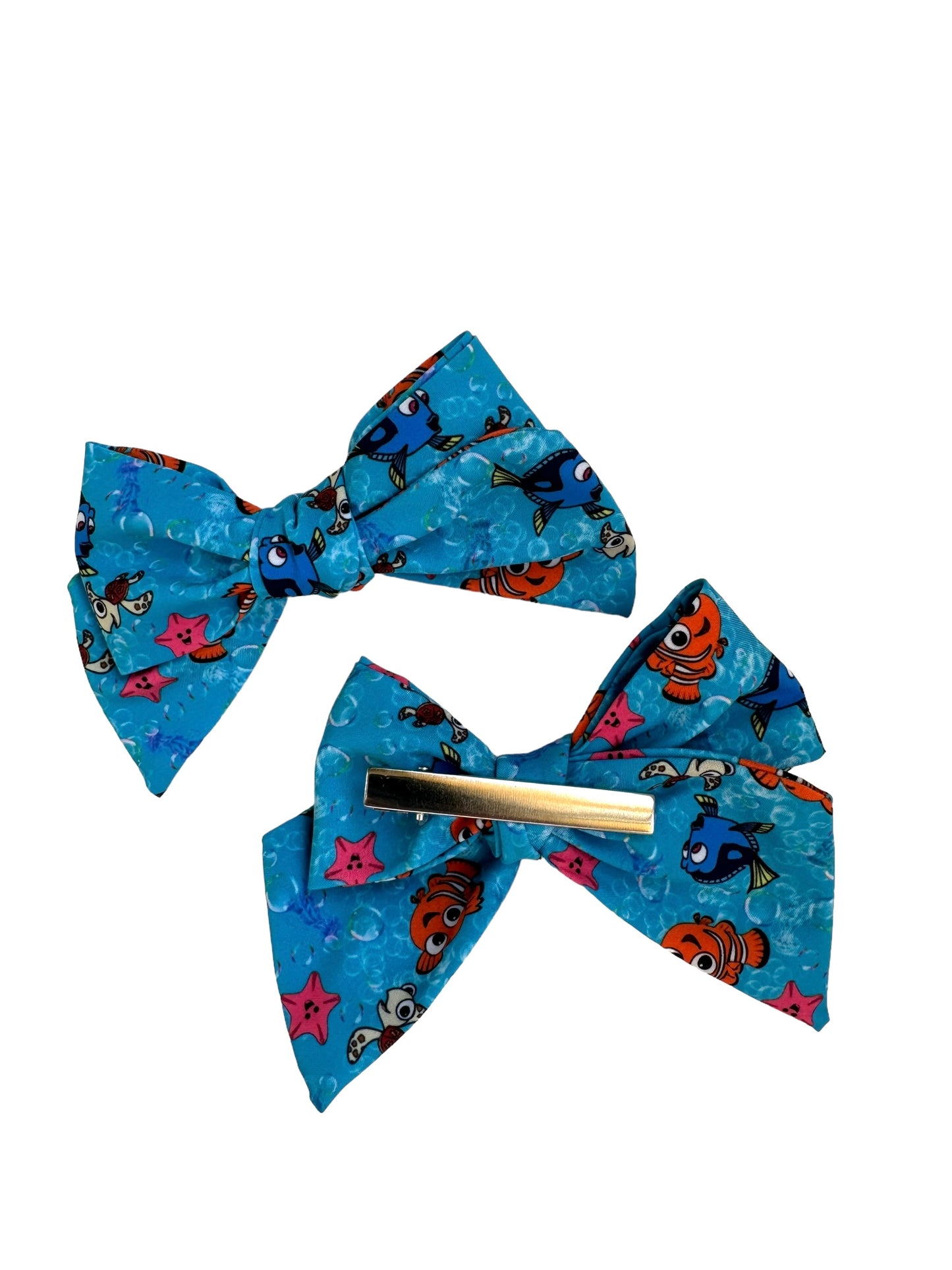 Orange Fish Hair Bow