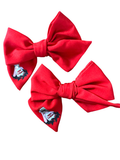 Red Swiftmas Hair Bows