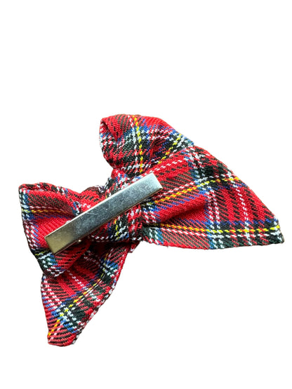 Flannel Plaid Hair Bow