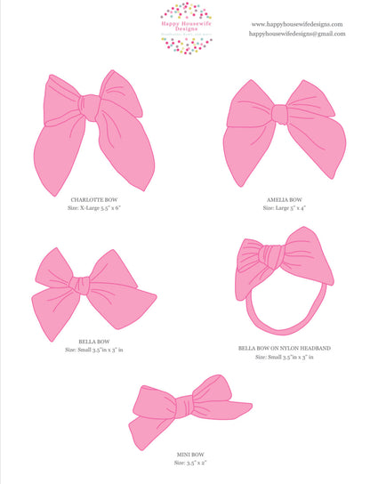 *Pink Kitty Hair Bows