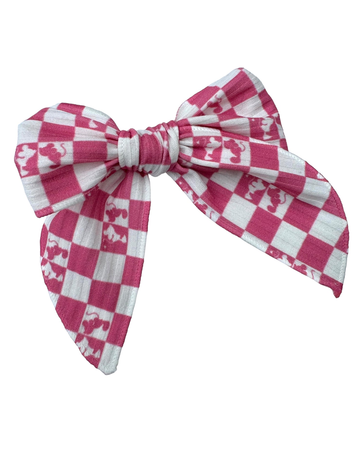 Pink Mouse Kiss Hair Bow