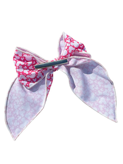 Hot Pink Mouse Hair Bow