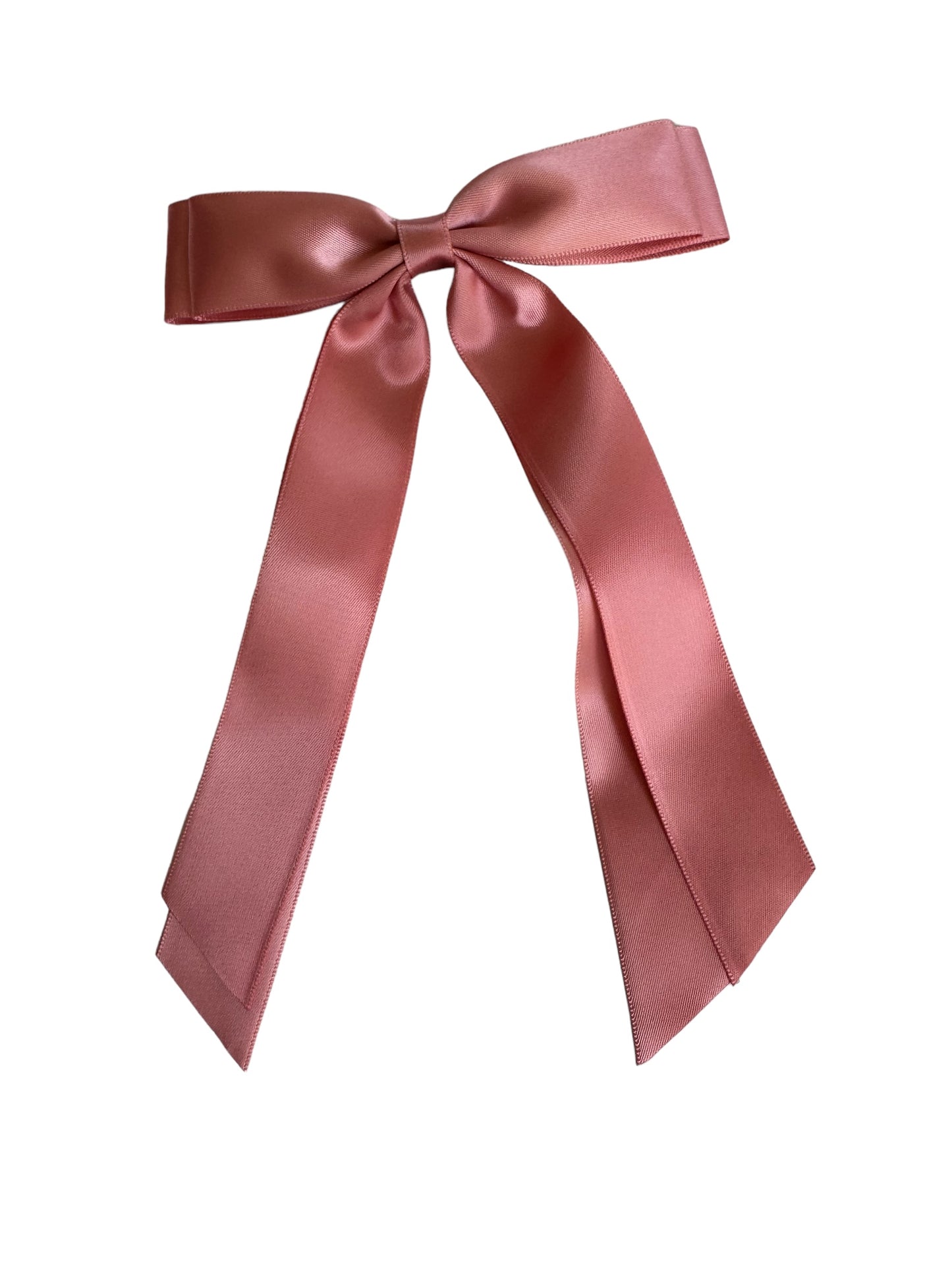 Pink Double Streamer Satin Hair Bow