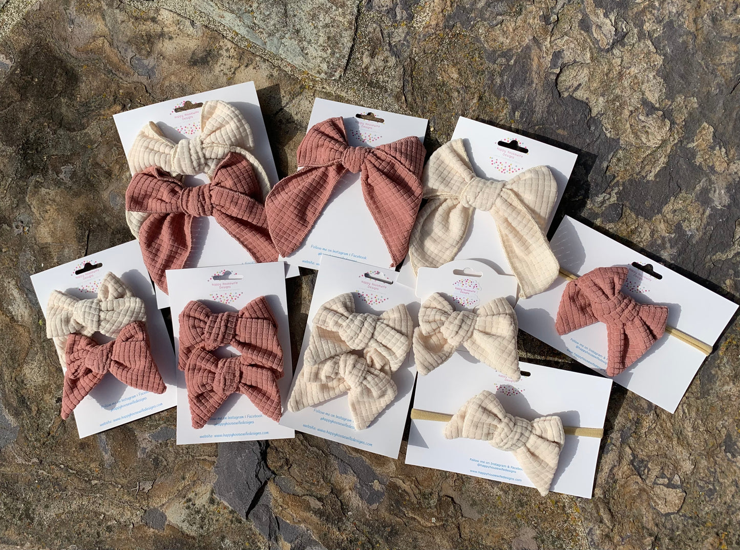 Fall Waffle bow collection