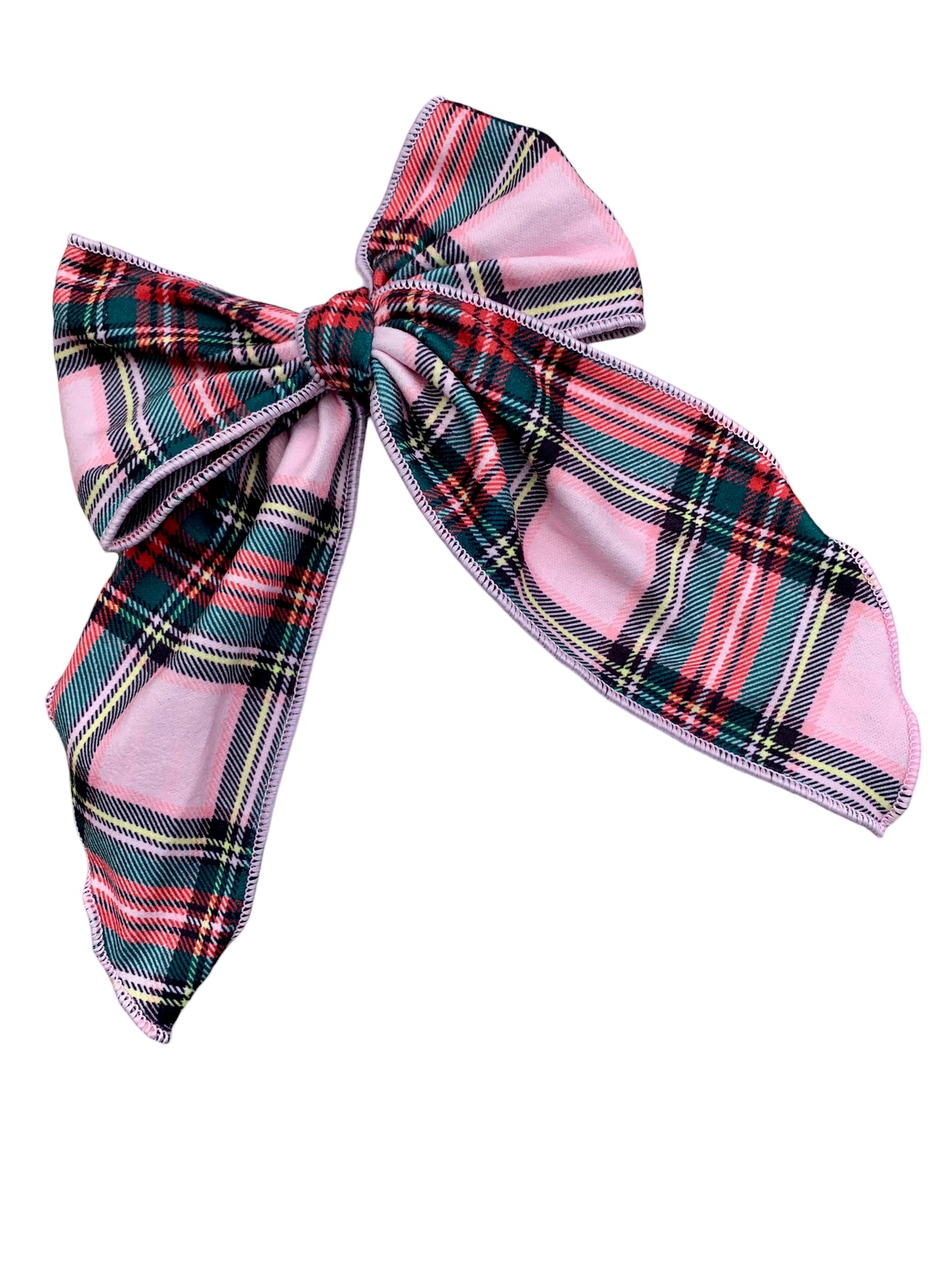 Flannel Plaid Hair Bow