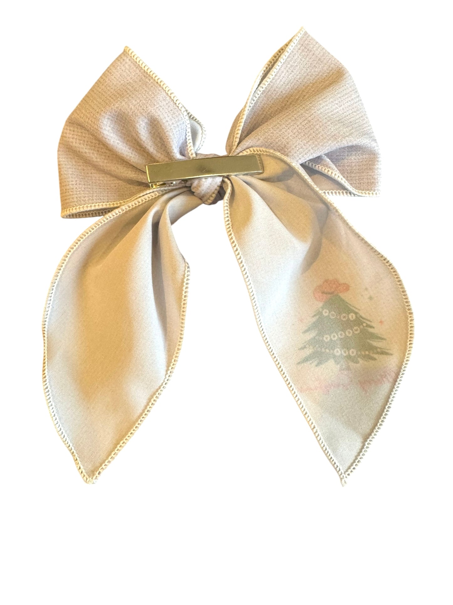 White Swiftmas Hair Bows