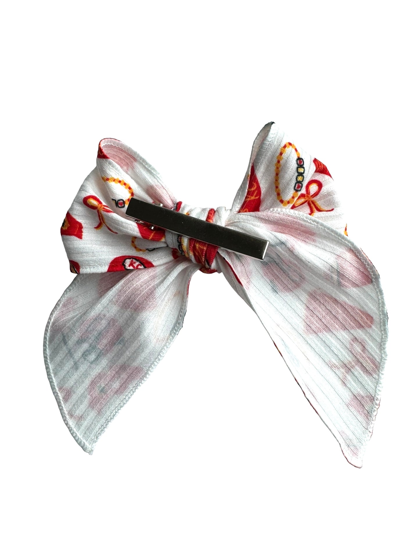 KC TS Football Hair Bows