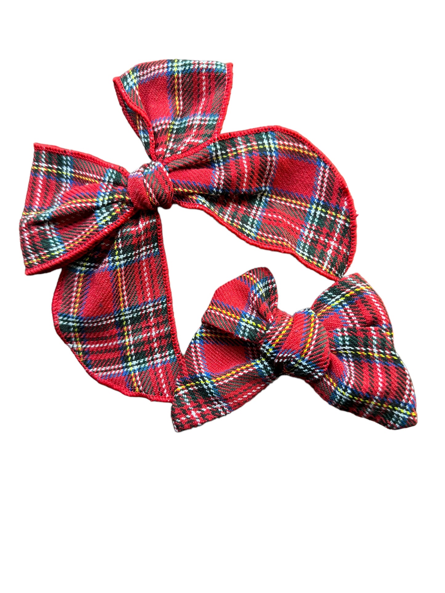 Flannel Plaid Hair Bow