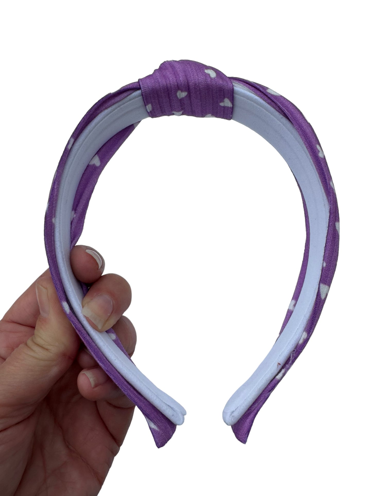 Purple Heart Hair Bow