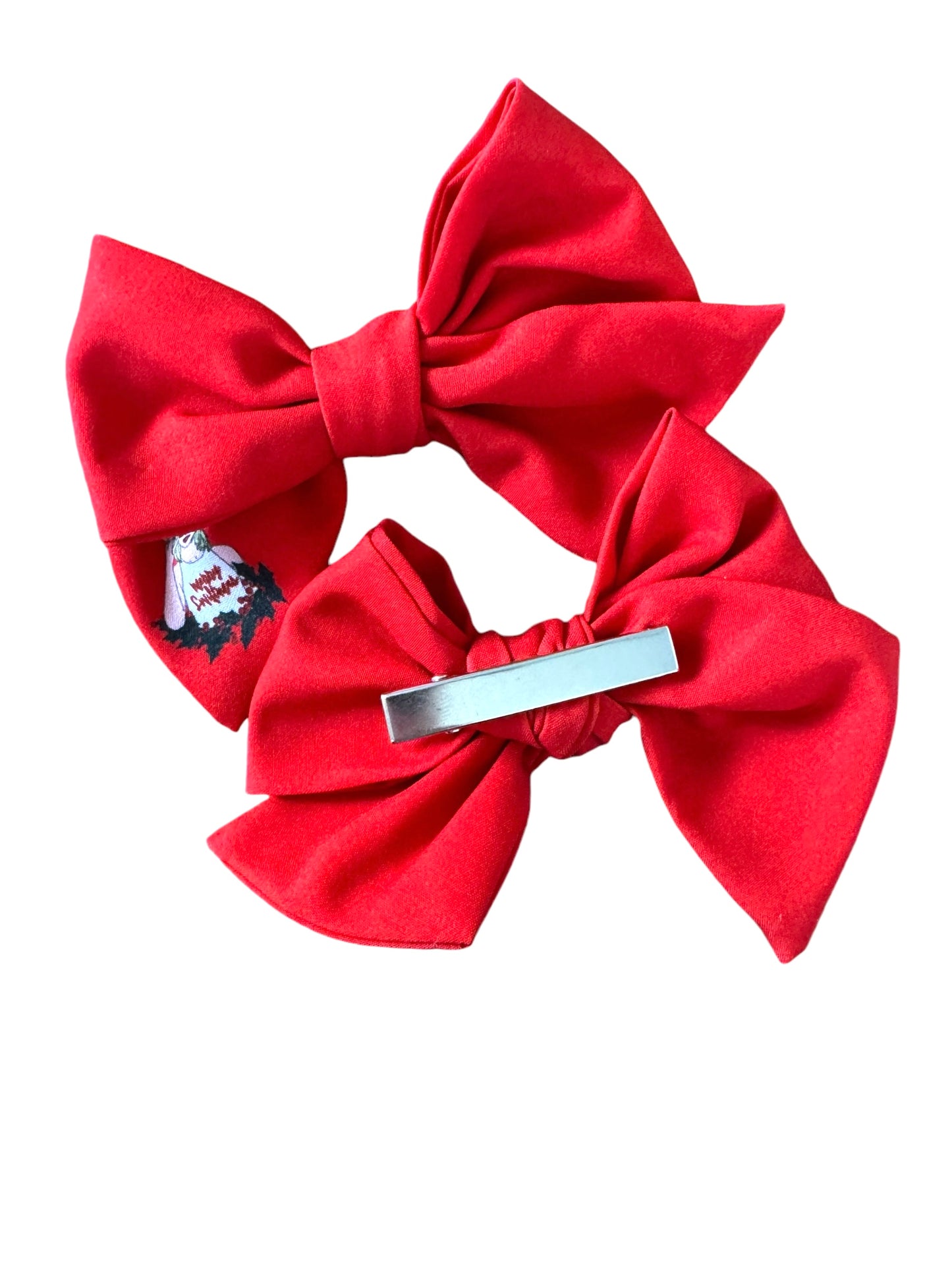 Red Swiftmas Hair Bows