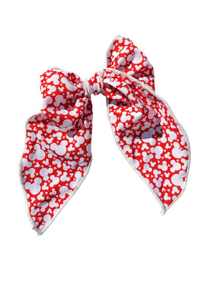 Red Mouse Hair Bow