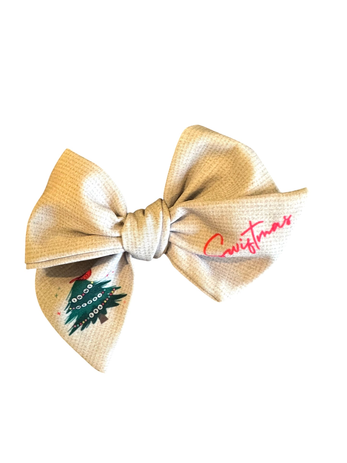 White Swiftmas Hair Bows