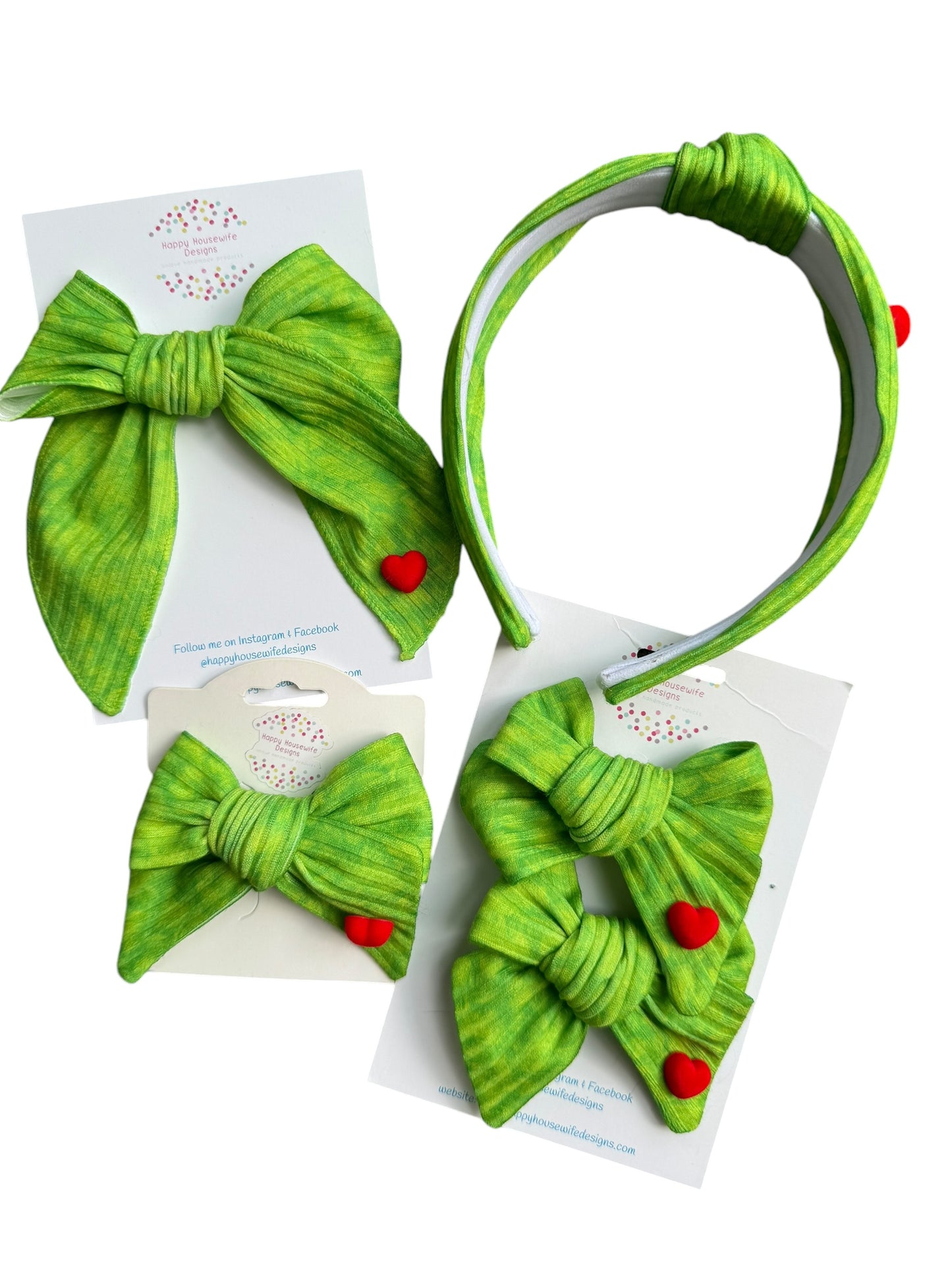 Mean Mr. Grinch Hair Bow