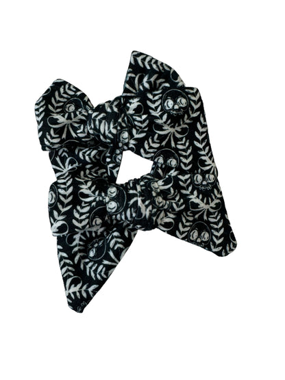 Black Skeleton Hair Bows