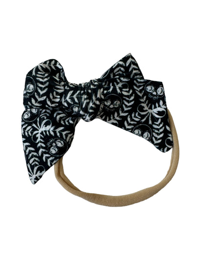 Black Skeleton Hair Bows