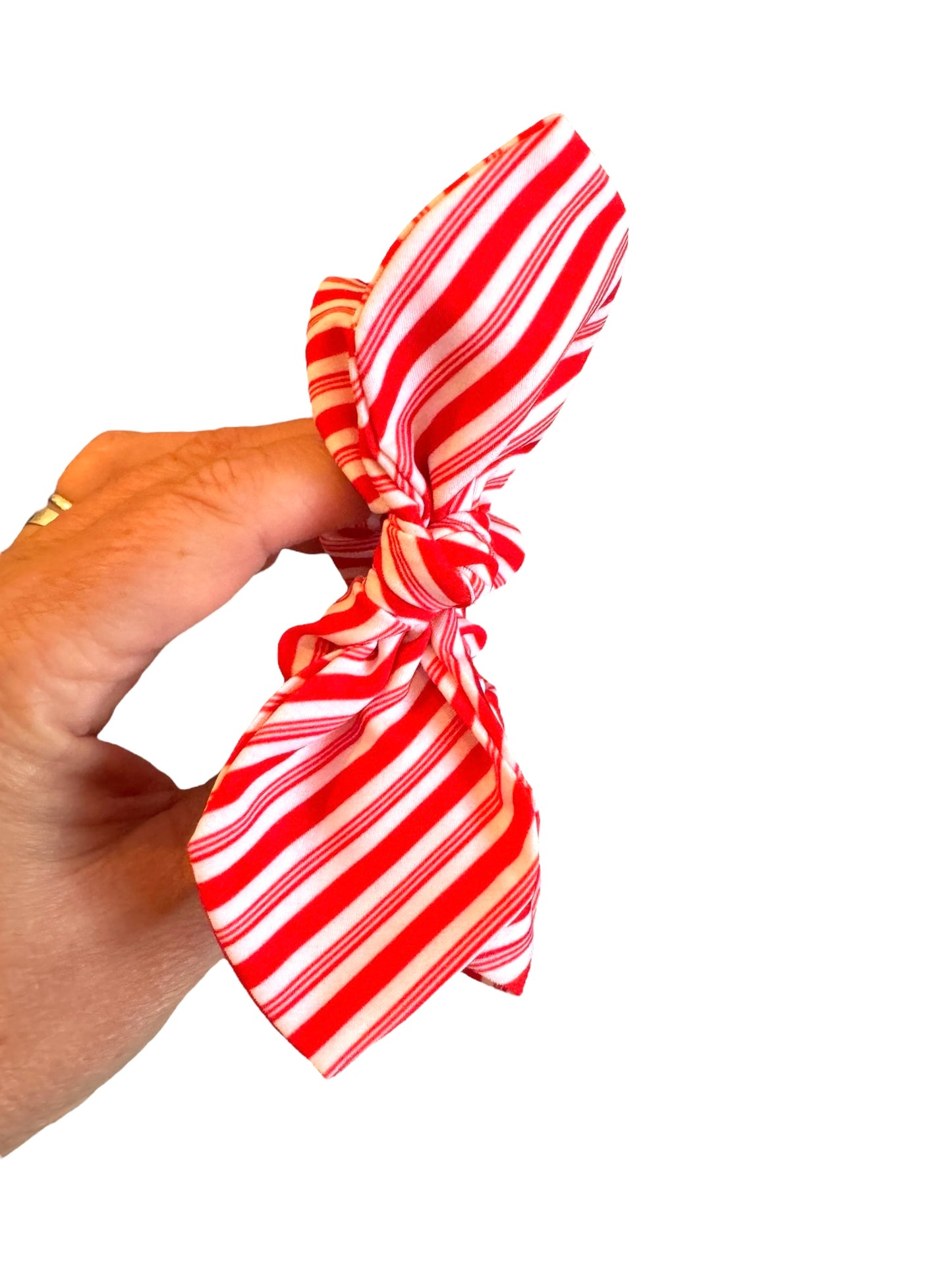 Candy Cane Bow Scrunchies