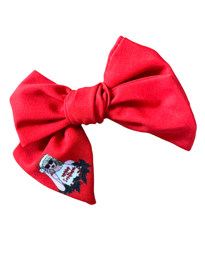 Red Swiftmas Hair Bows