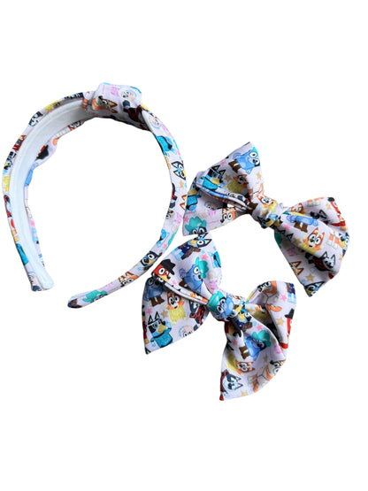 Blue Dog Swiftie Hair Bows