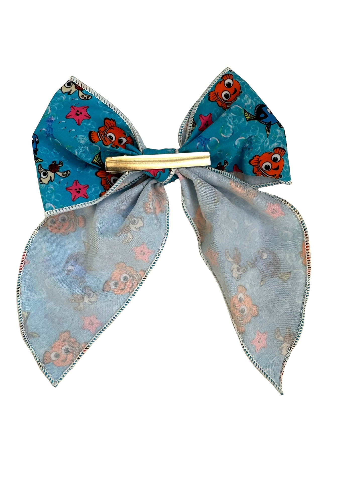 Orange Fish Hair Bow