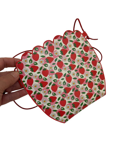 Strawberry Faux Leather Purse