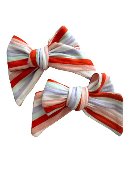 Fall Stripes Hair Bows