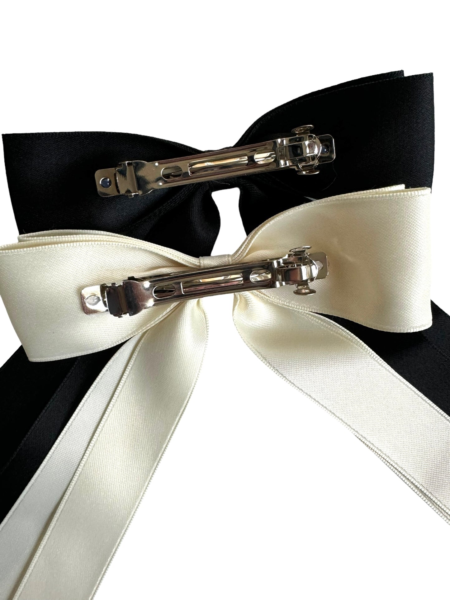 Double Satin Streamer Hair Bow