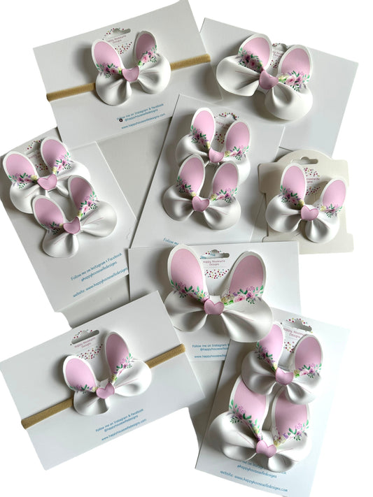 Sweet Bunny Faux Leather Bows