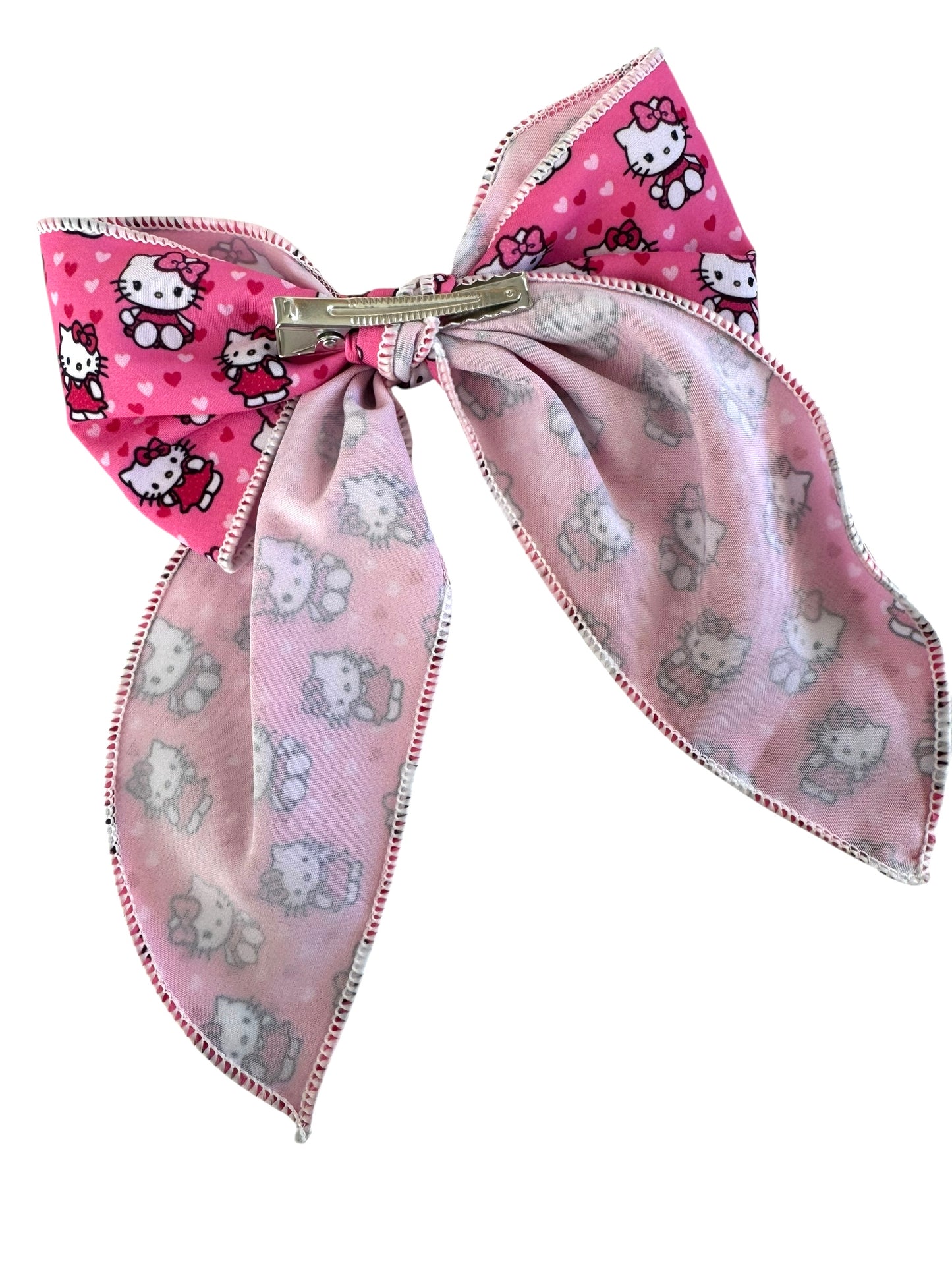 *Pink Kitty Hair Bows