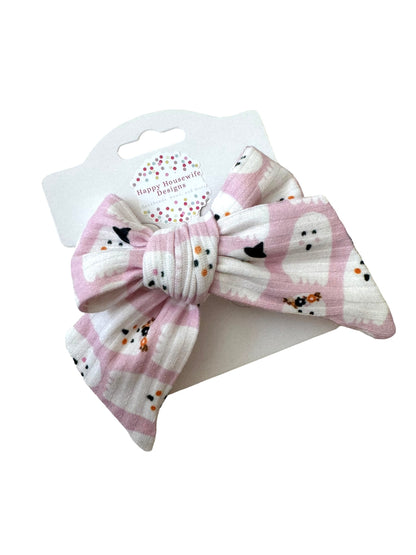 Sweet Pink Ghost Hair Bows