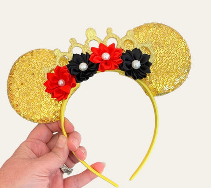 Gold Princess Mouse Ear Headband