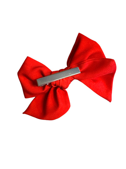 Red Reindeer Hair Bow