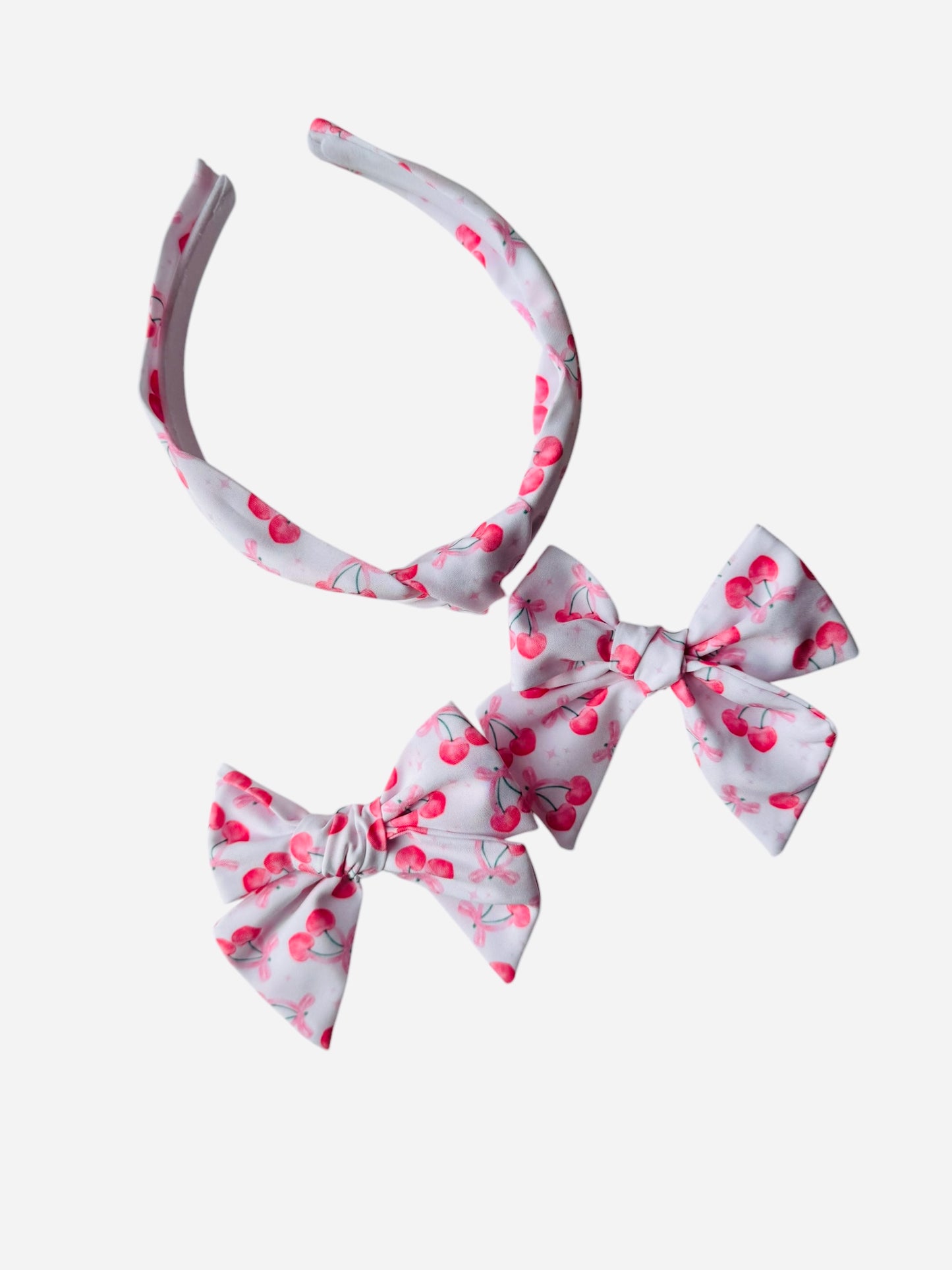 *Cherry Bow Hair Bows