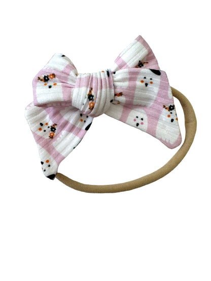 Sweet Pink Ghost Hair Bows