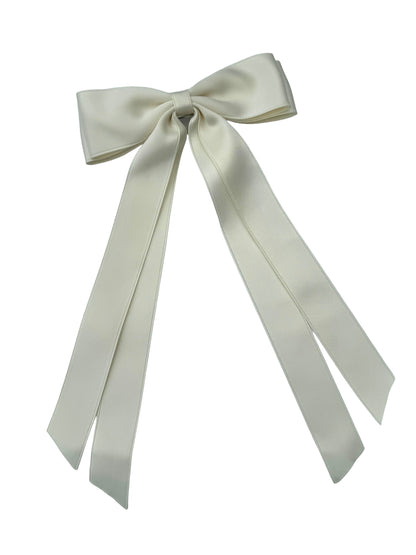 Double Satin Streamer Hair Bow