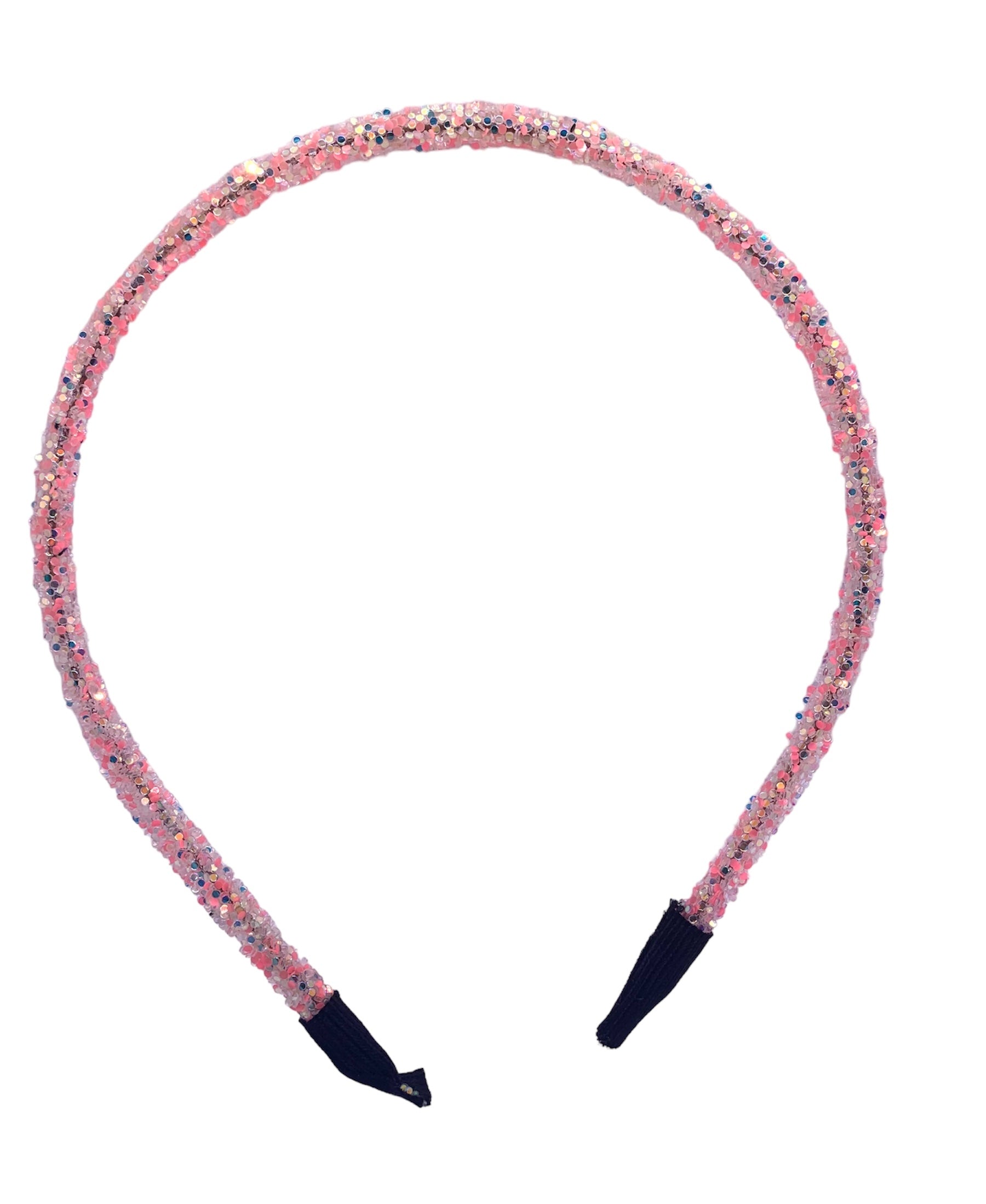 peach glitter glow in the dark headband 