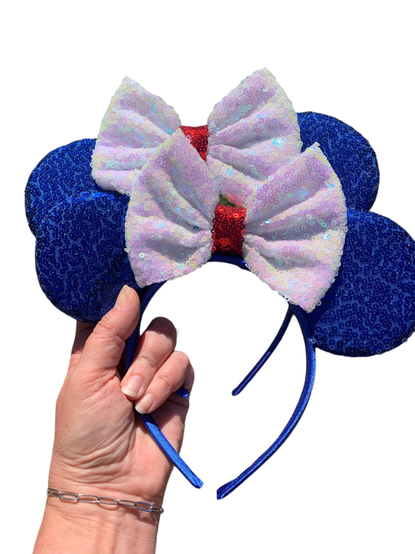 Blue Mouse Ear Headband