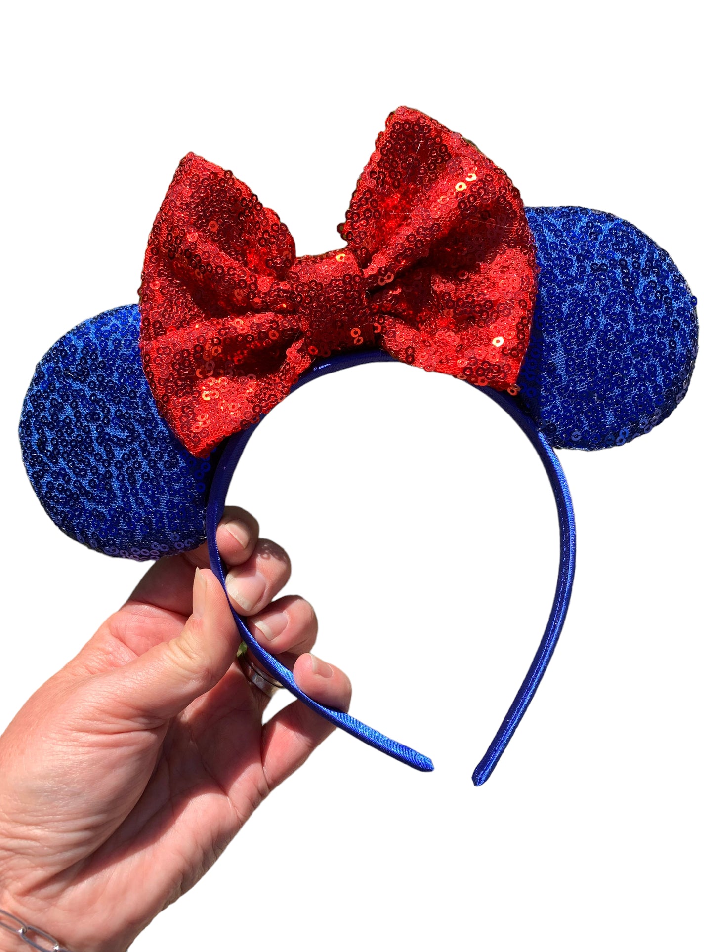 Blue Mouse Ear Headband