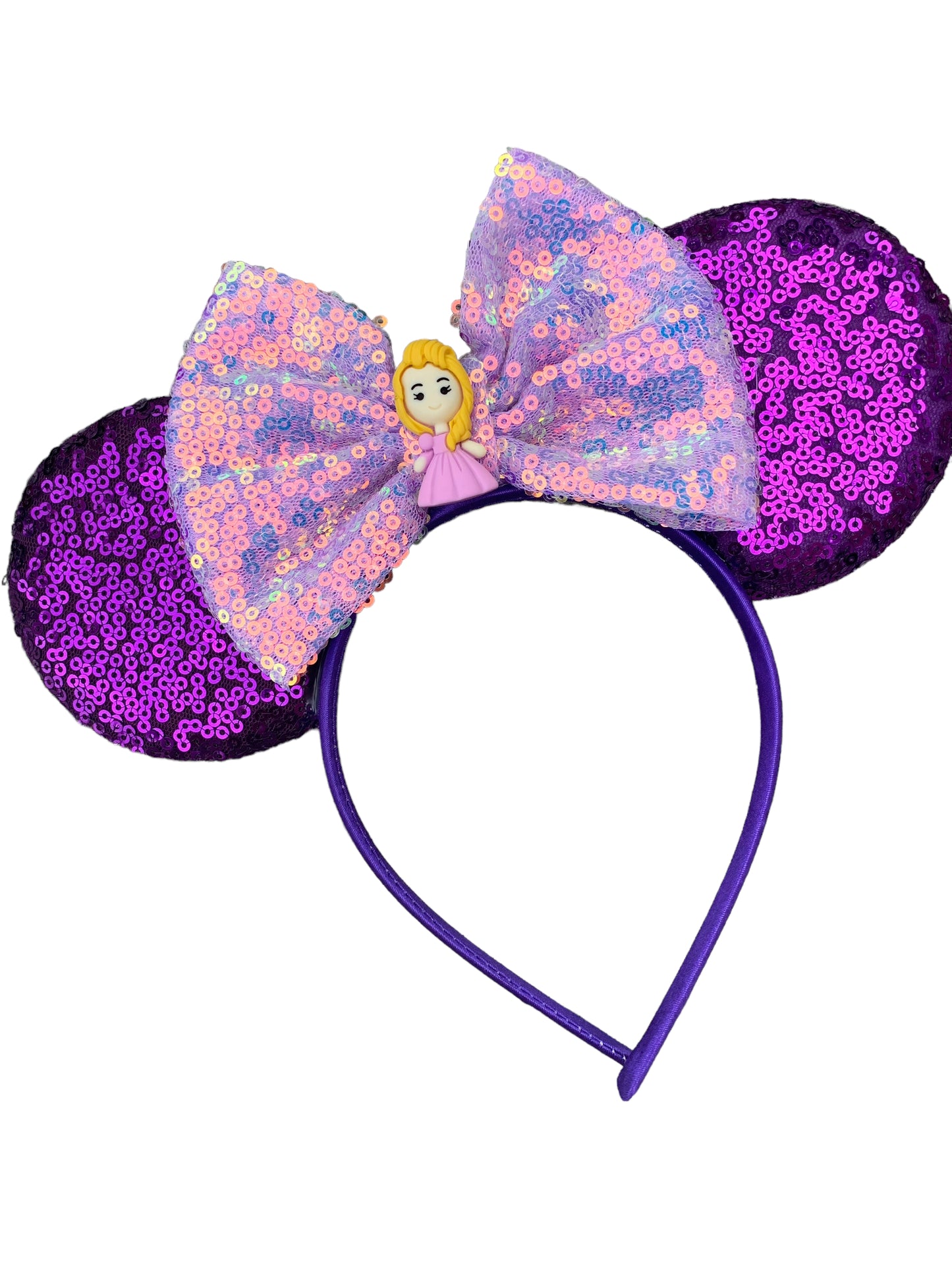 Purple Mouse Ear Headbands
