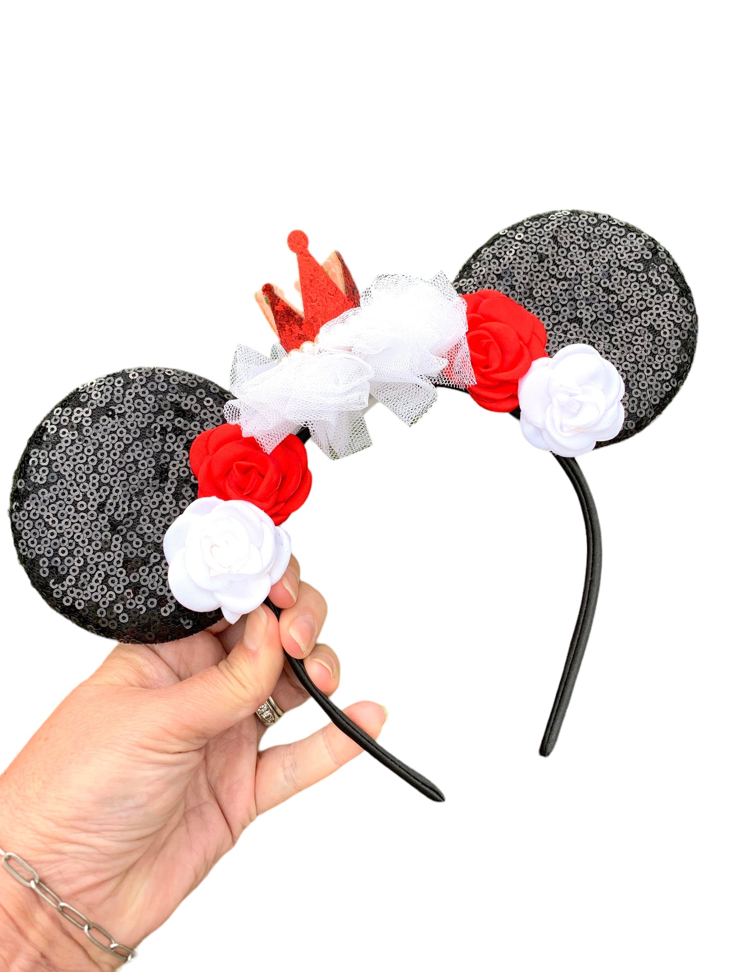 Red Queen Mouse Ear Headband