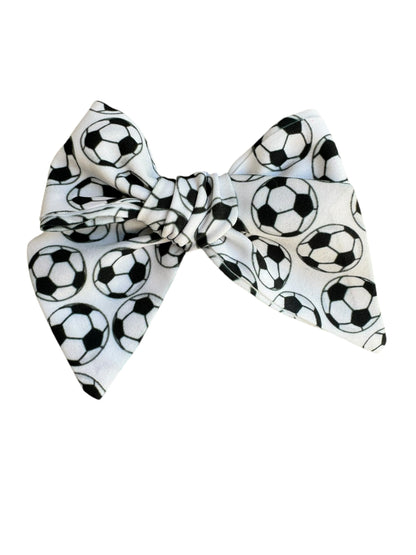 Soccer Hair Bows