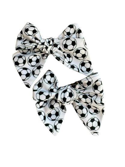 Soccer Hair Bows